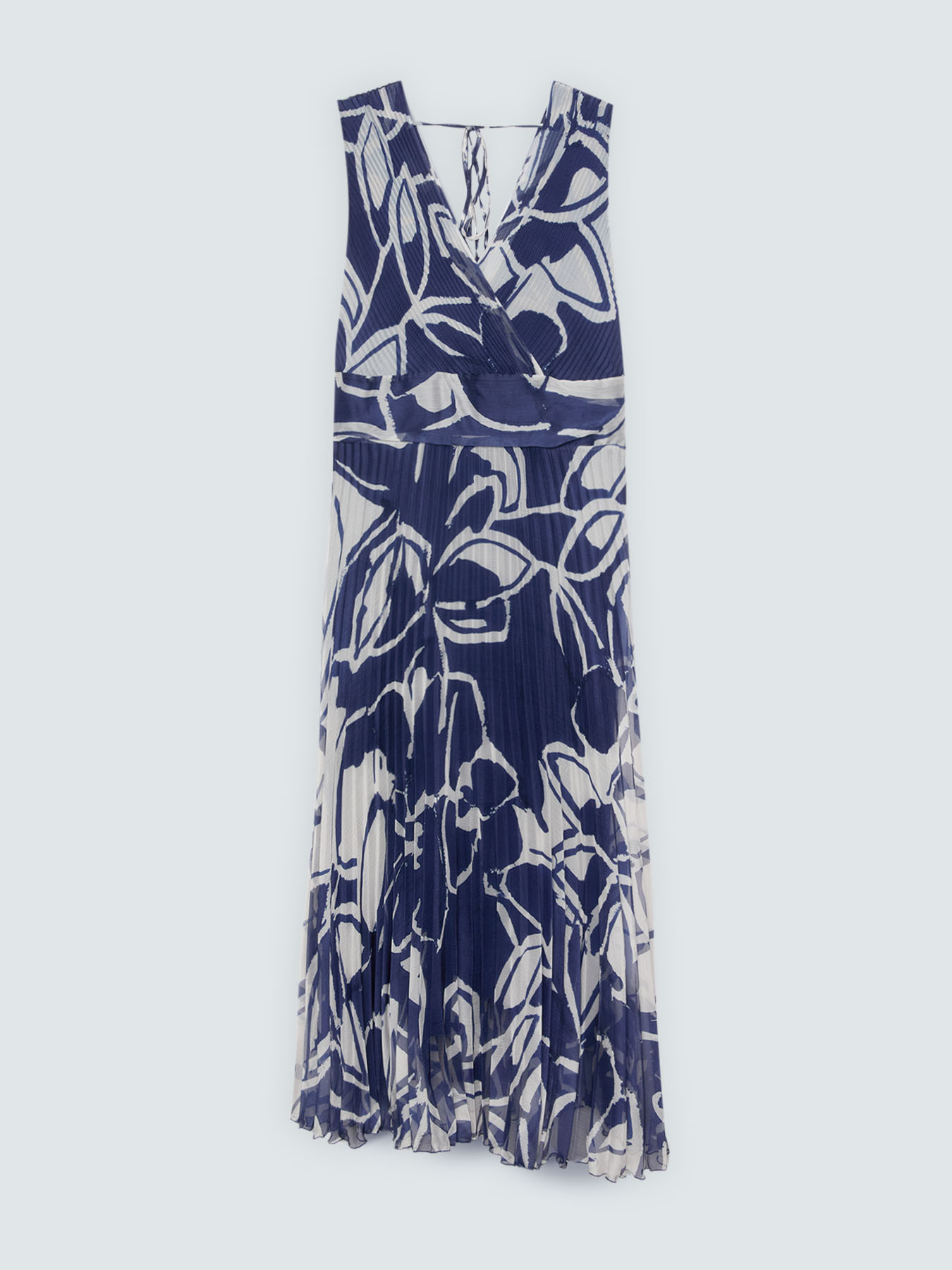 Dream pleated long dress with floral print image number 1