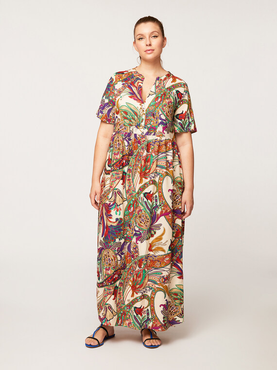 Fiorella Rubino Vestito lungo dalla stampa cashmere Donna