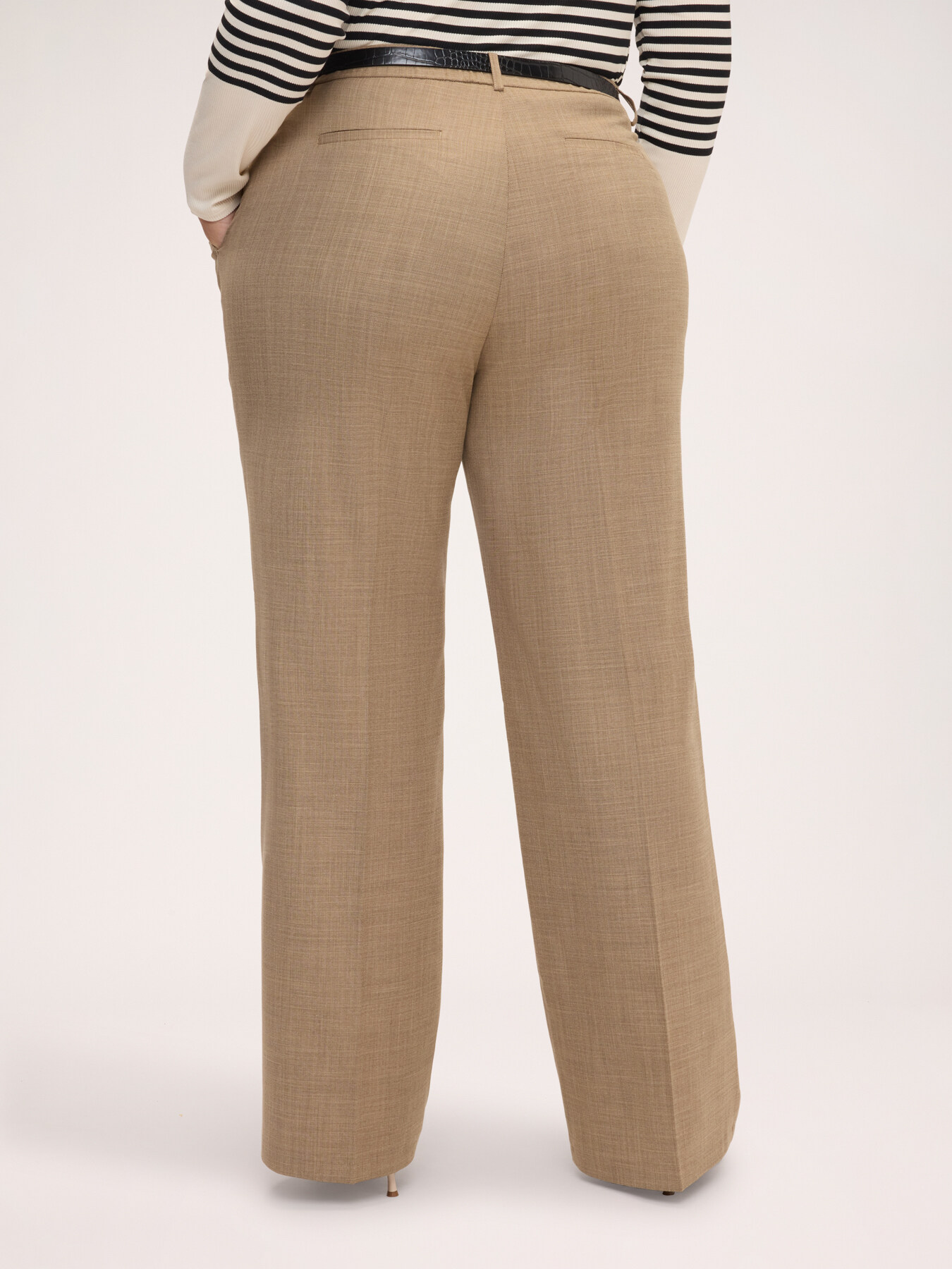 Wide Leg Trousers with Belt image number 1