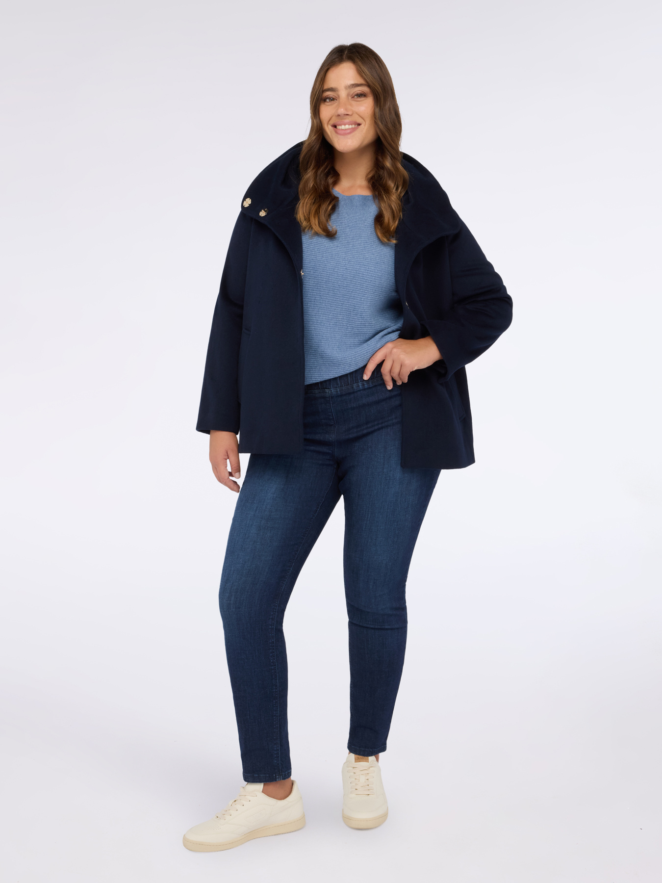 Viscose blend sweater with boat neckline image number 3