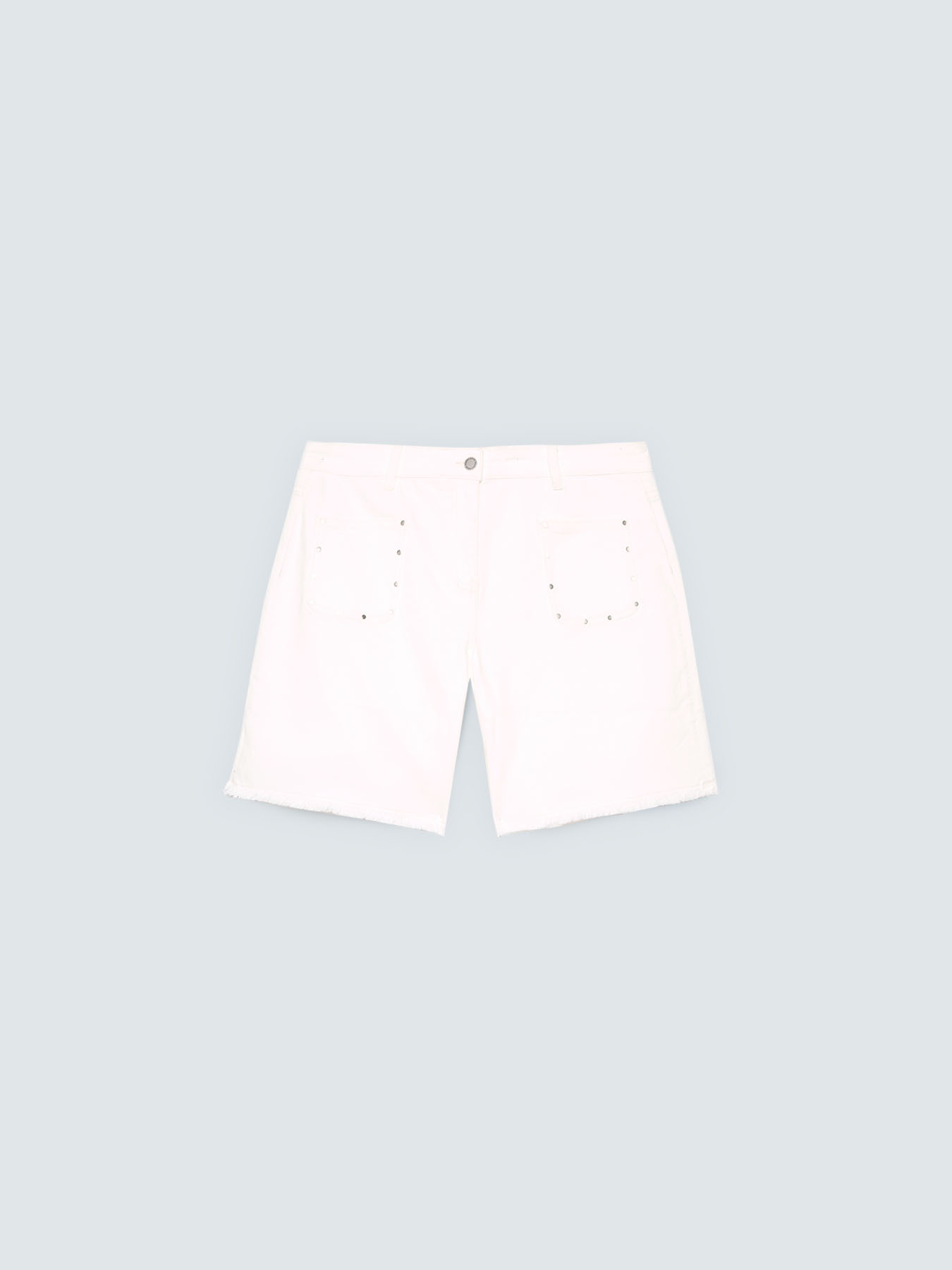 Mixed cotton shorts with studs image number 4