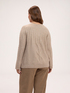 Zopfstrickpullover mit Mikropailletten image number 1