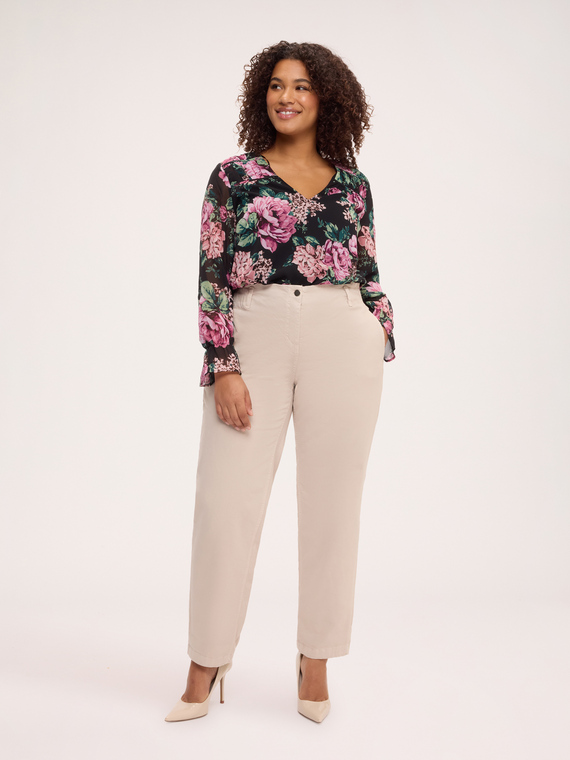 Balloon Pants in Cotton Blend