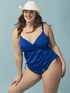 Tankini with crossover neckline image number 0