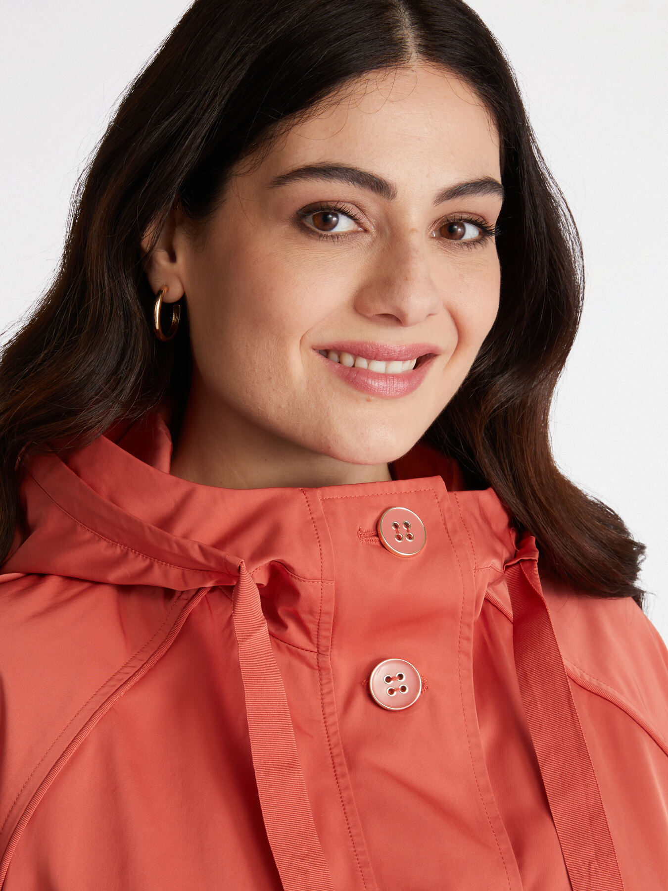 Papaya coloured parka image number 4