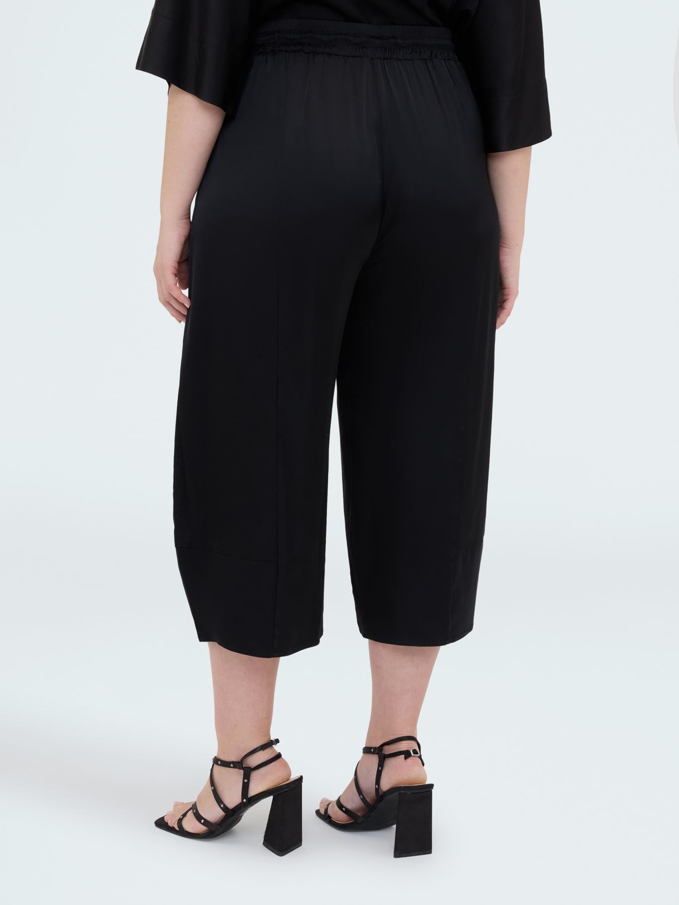 Balloon Pants in Stretch Satin image number 1