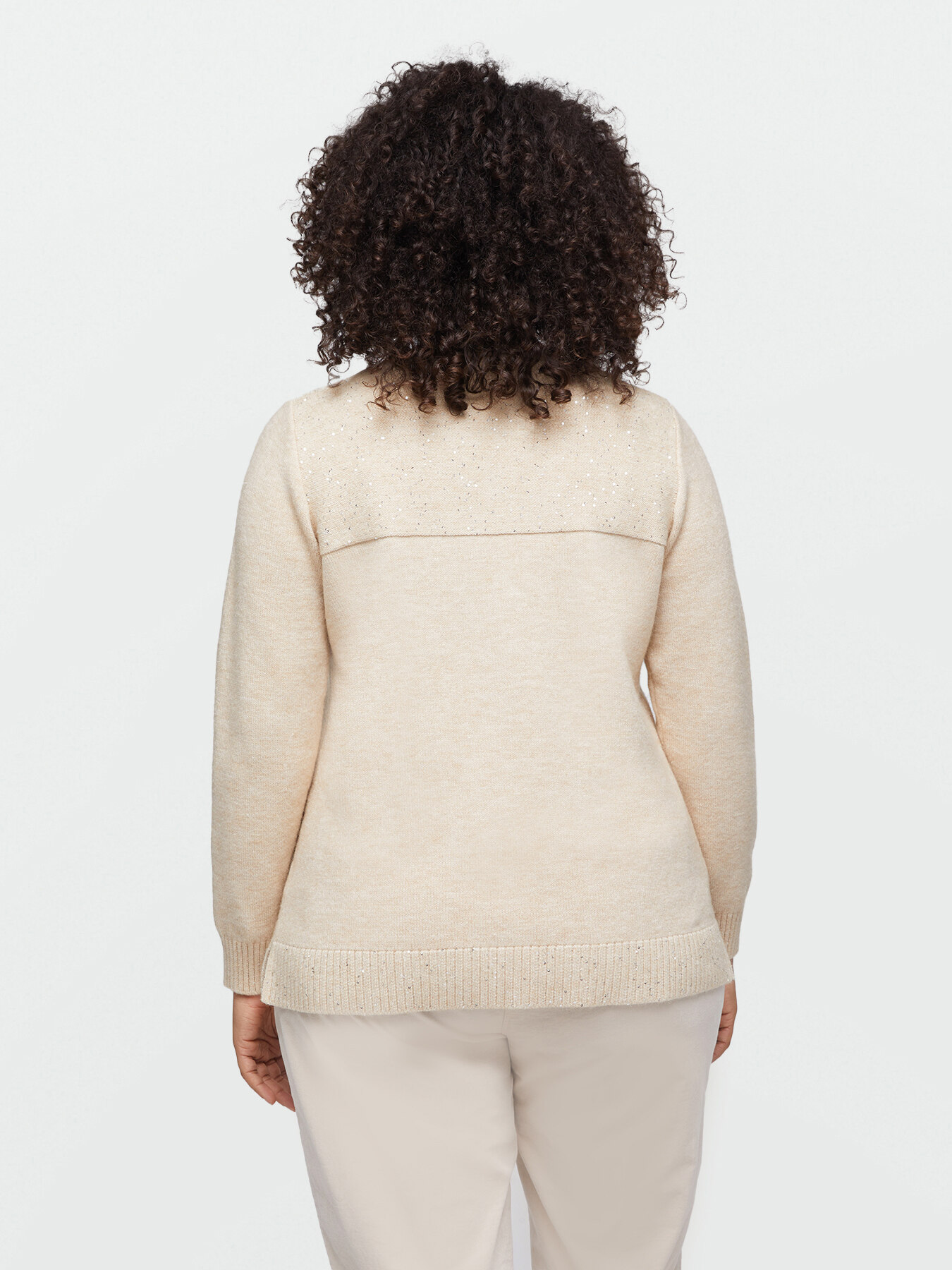 Pull avec micro-paillettes image number 1
