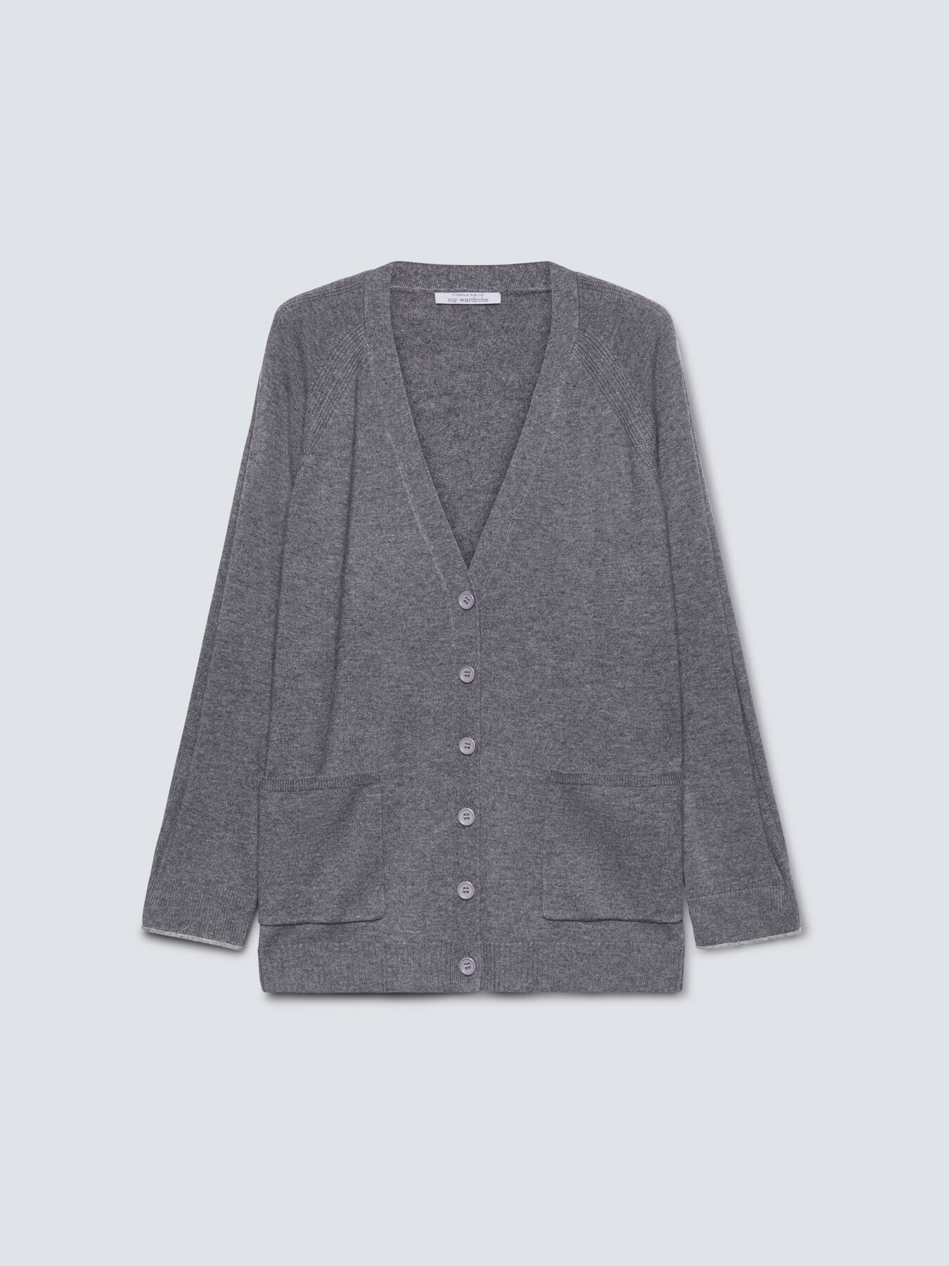 Cárdigan con escote de pico image number 4