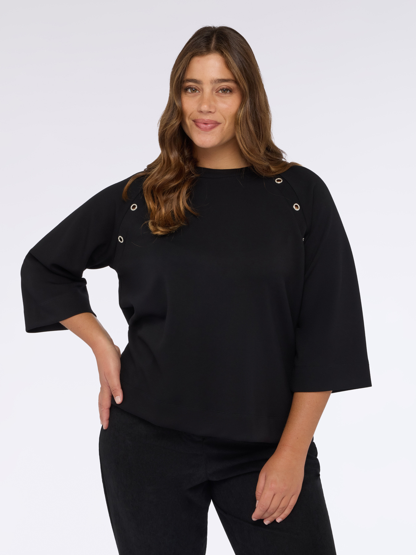 Sweatshirt mit Ösendetail image number 3