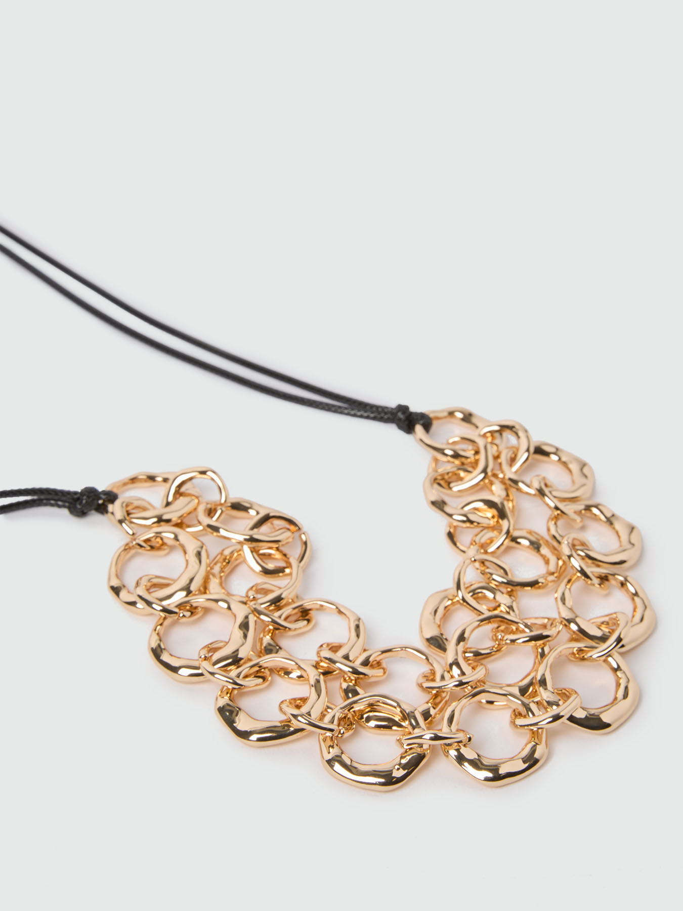 Collar con doble cadena de anillos image number 1