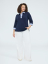 Two-tone polo neck t-shirt image number 2