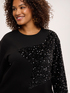 Sweatshirt mit Maxi-Stern aus Pailletten image number 3