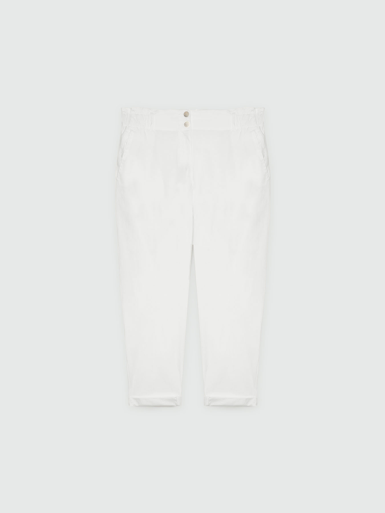Cotton and stretch lyocell trousers image number 4