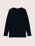 Crew neck sweater in viscose blend image number 4