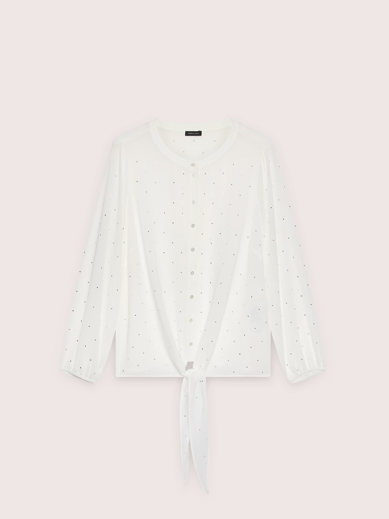 Camicia in georgette con punti luce image number 4