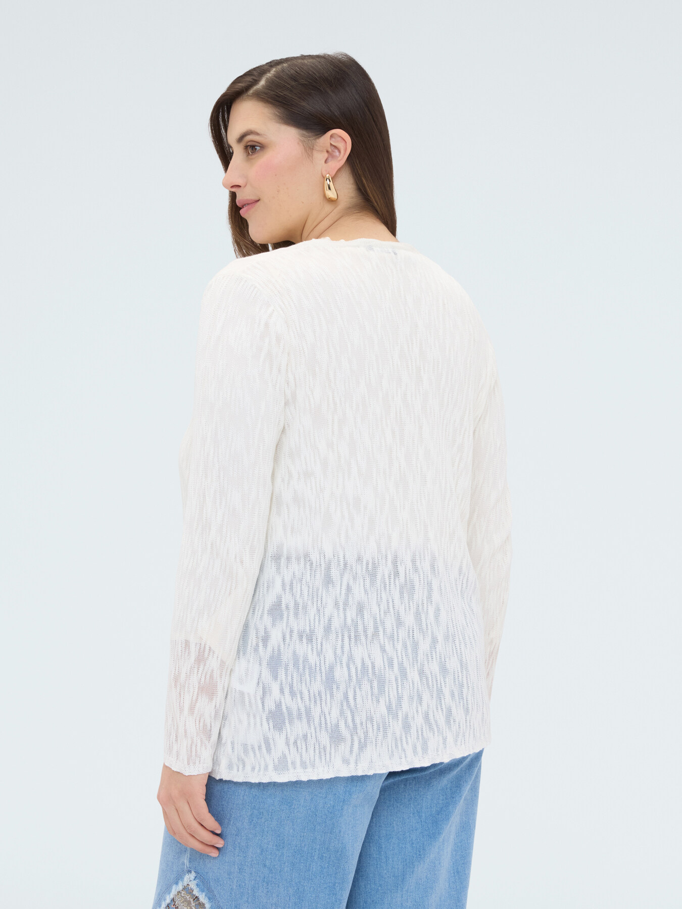 Lightweight cardigan with tie closure image number 1