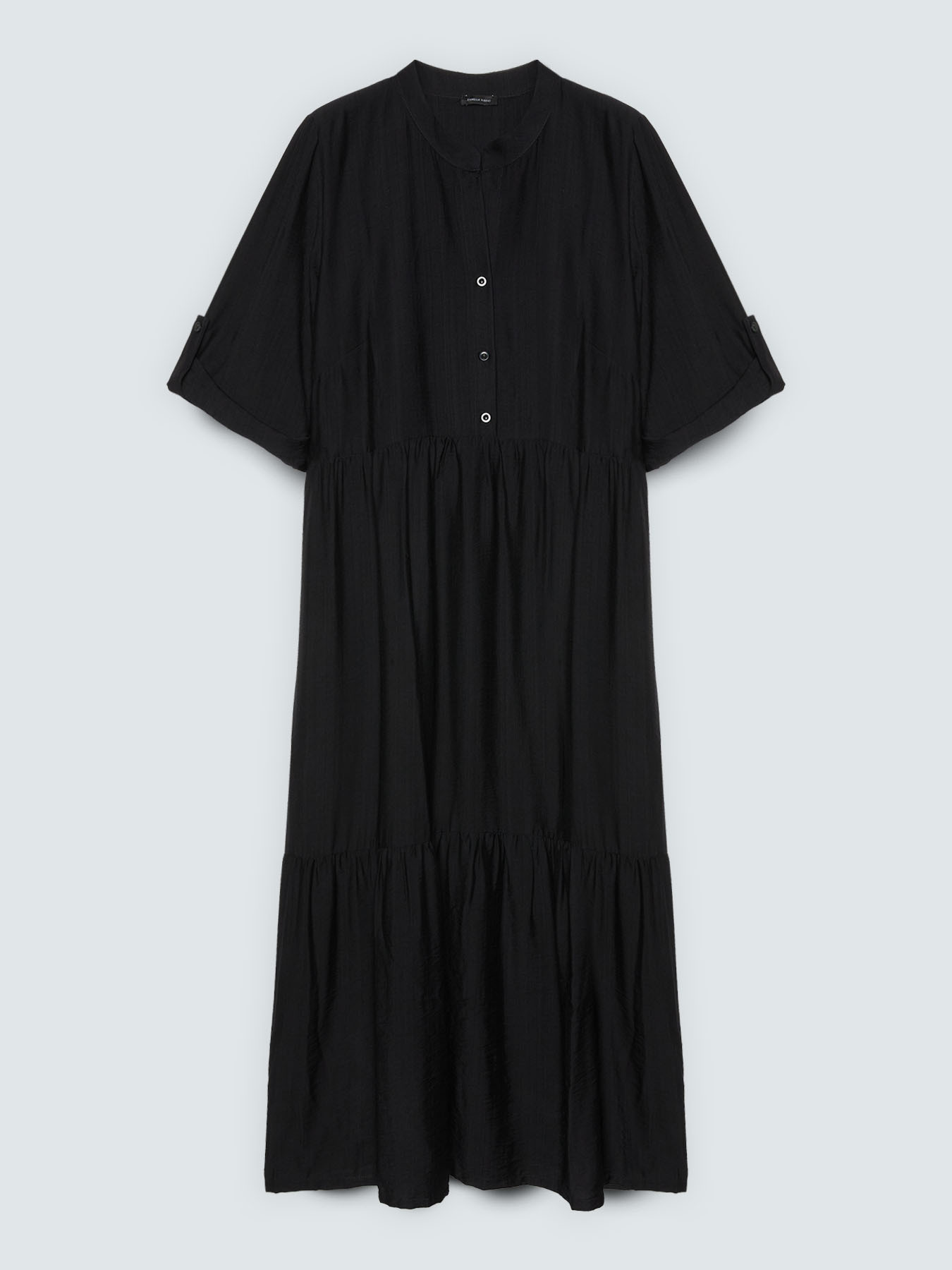 Power shirtdress in viscose blend image number 4
