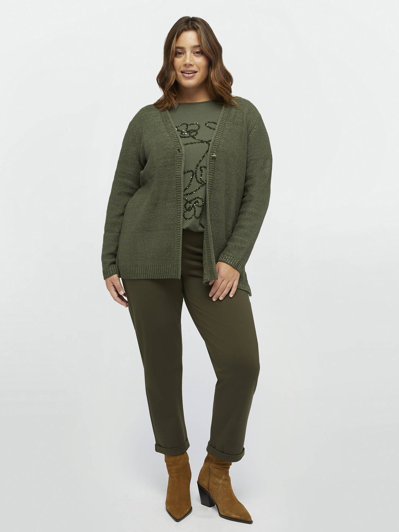 C&aacute;rdigan en hilo de l&uacute;rex image number 0