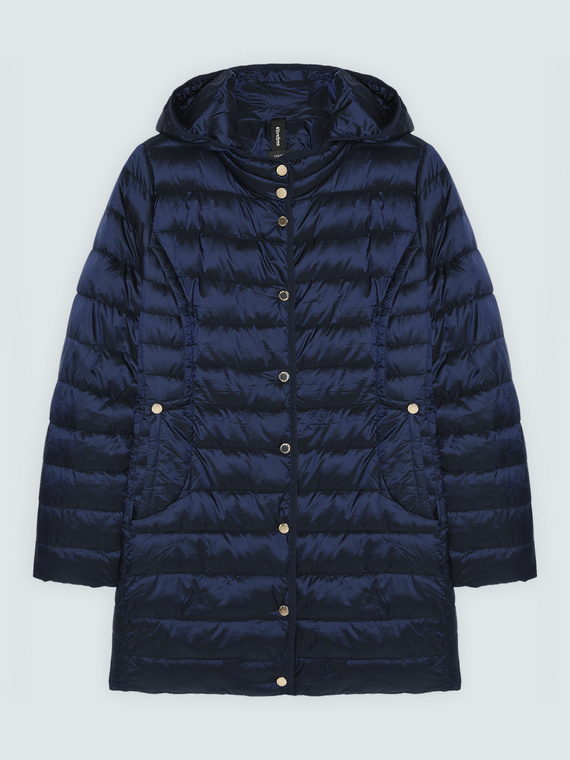 Gesteppte Daunenjacke mit abnehmbarer Kapuze