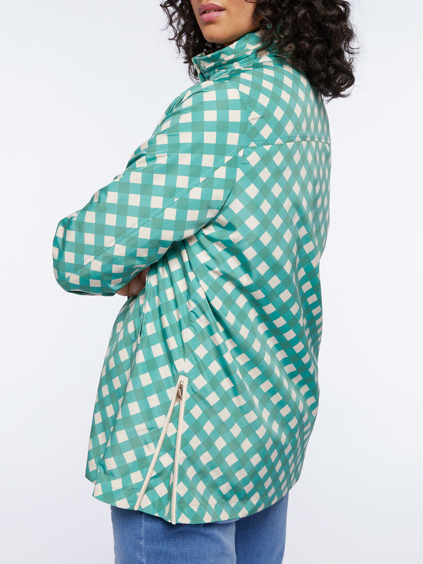 Leichter Parka mit geometrischem Muster image number 3