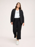 Cropped trousers with turn-up and button image number 2