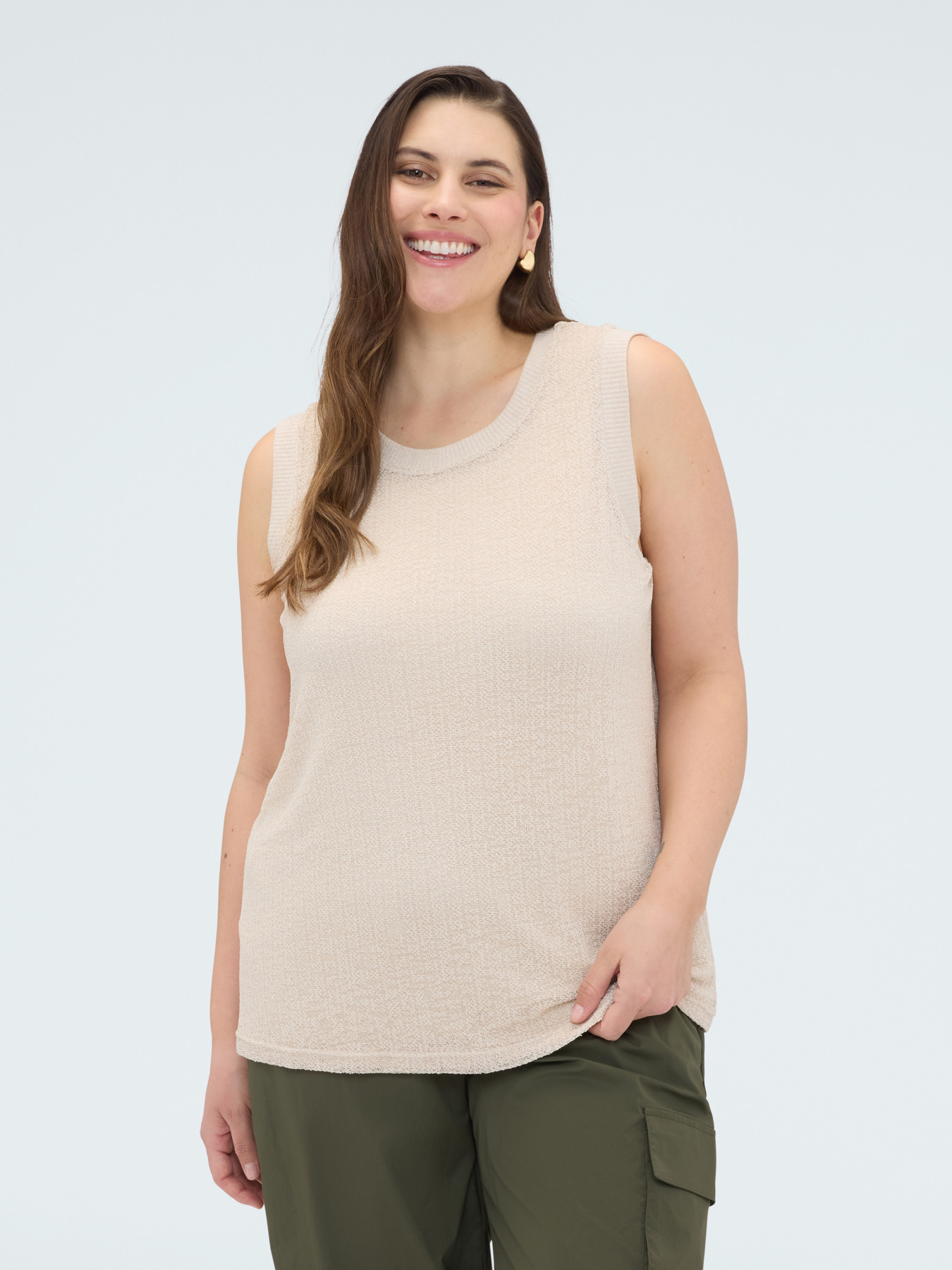 Lurex jersey top image number 0