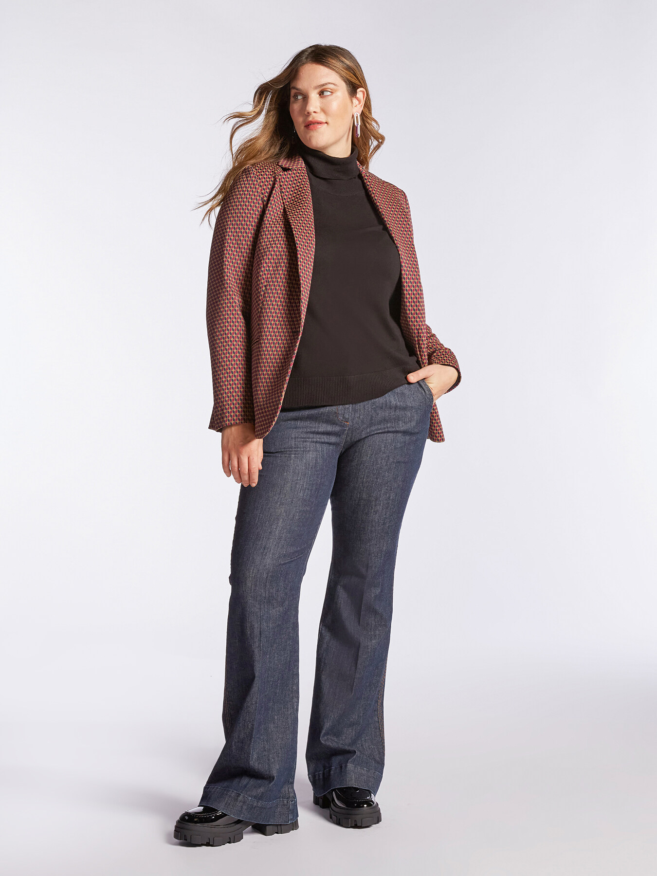 Patterned blazer image number 4