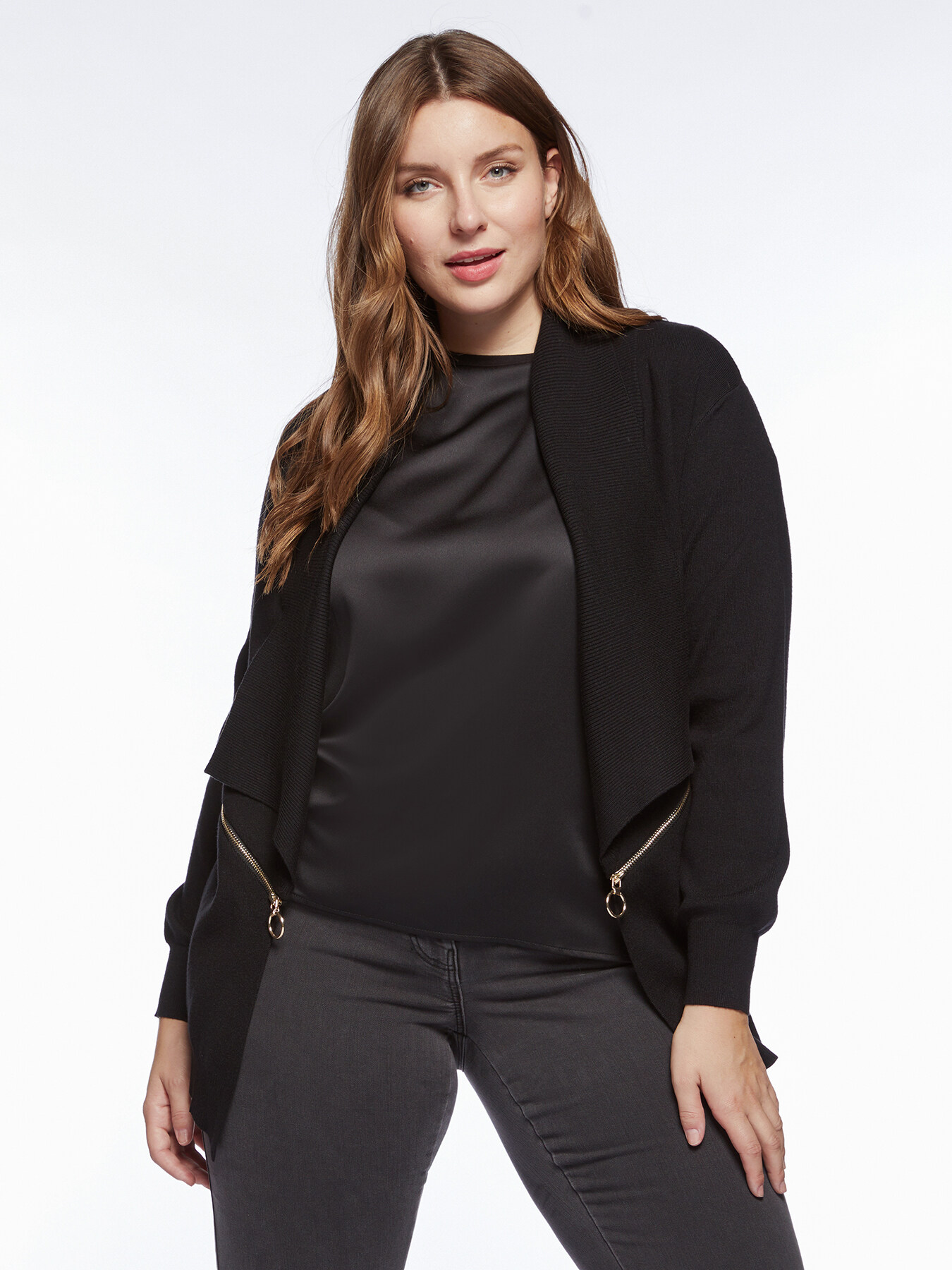 ECOVERO&trade; viscose cardigan with zipper image number 2