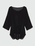 Blusa ampia con coulisse in vita image number 4