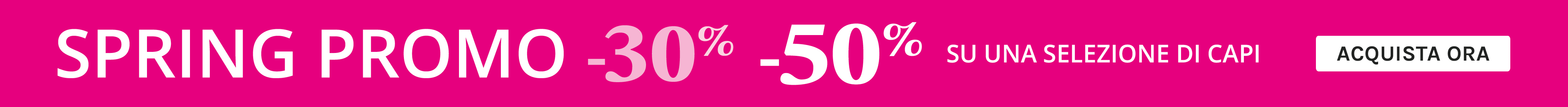 SPRING PROMO Fiorella Rubino -30% e -50% su una selezione