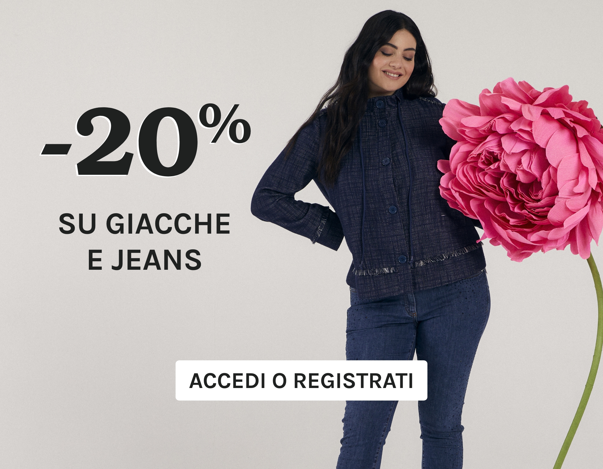 -20% giacche e jeans